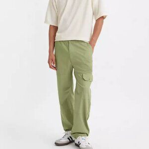 Levi's Patch Pocket Cargo Pants Mens Size XL Green Ripstop Relaxed Fit